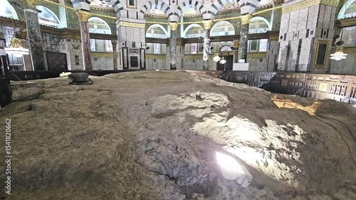 Inside the Dome of the Rock, a Glimpse into Islamic Architectural Majesty