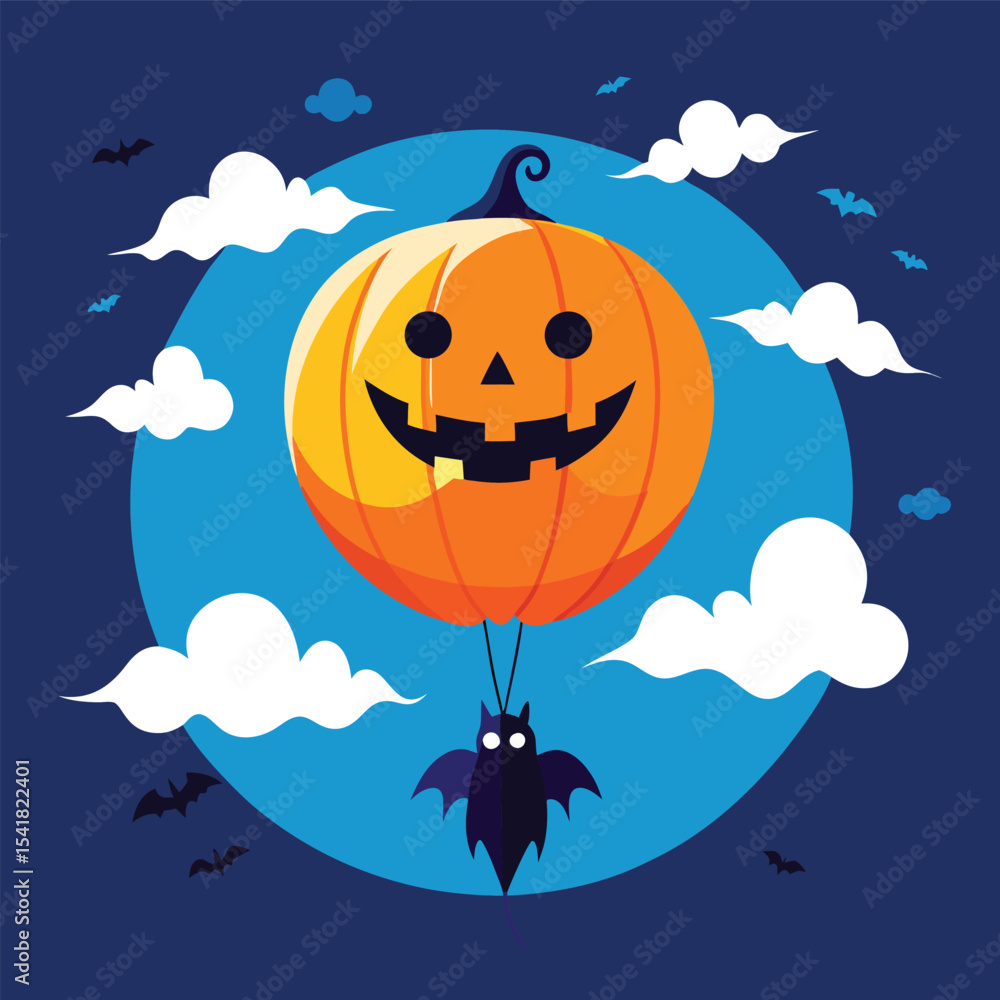 Fototapeta premium halloween background with bats