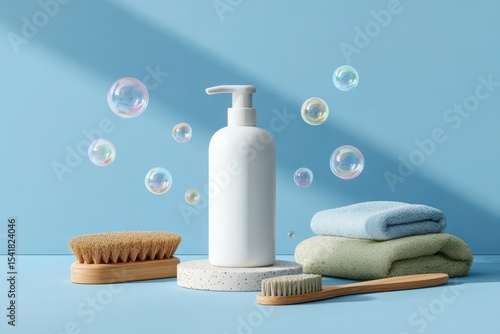  Glossy liquid soap bottle