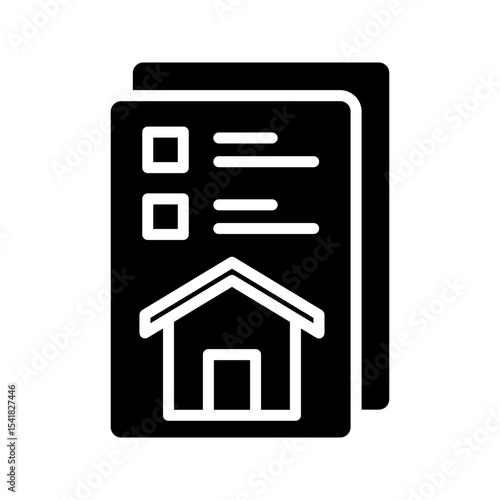 Housing Design Line Vector Illustration On White Background.