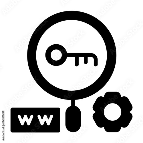 Keyword Research Vector Icon