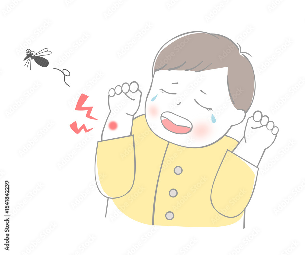 Obraz premium 赤ちゃん 虫刺され