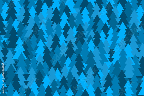 Winter christmas trees background. Vector seamless pattern. Best for textile, wallpapers, wrapping paper and seasonal decoration.