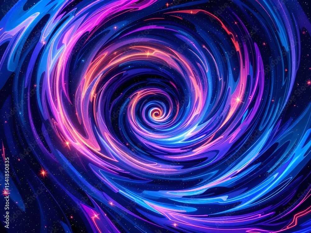 Cosmic Vortex A Spiraling Galaxy of Energy Cosmic Vortex A Spiraling Galaxy of Energy