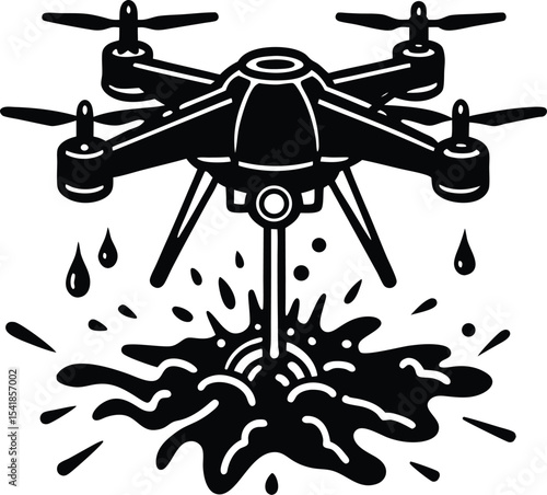 Drone Recovering From Water Splash