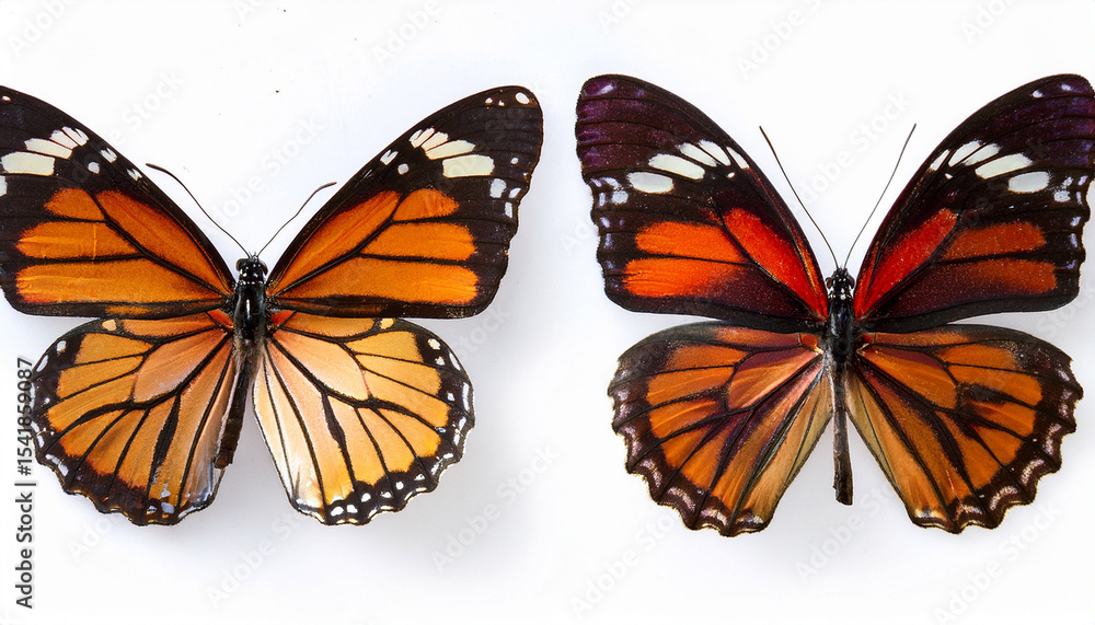 Obraz premium largest butterfly in the world set different butterflies black colour butterfly purple emperor orange butterfly butterfly flying background butterfly wallpaper butter flies