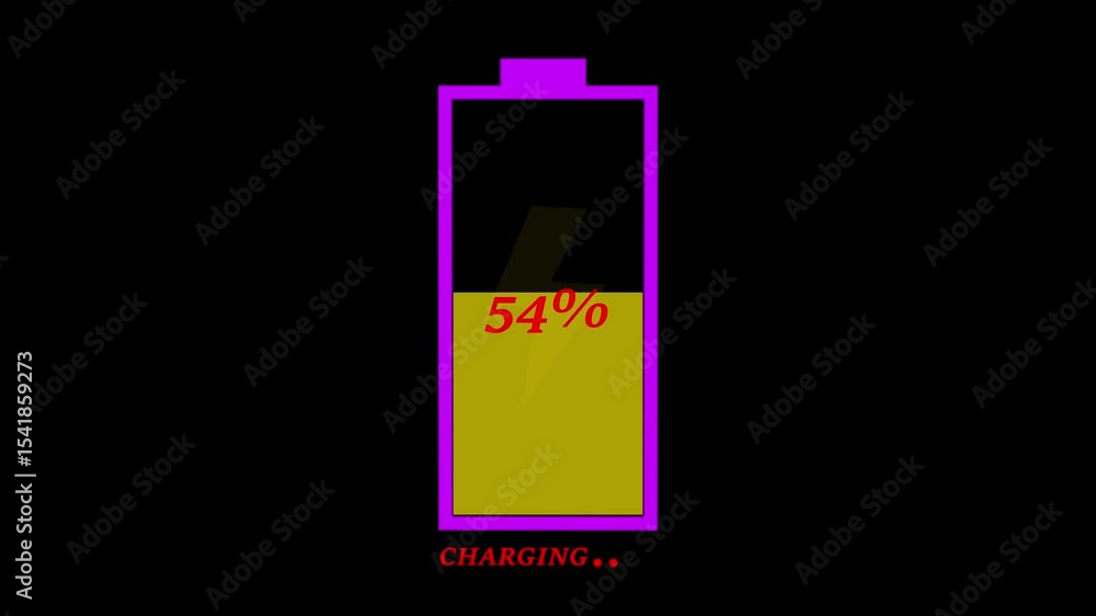 Fast Battery Charging Icon Animation – Power-Full Battery Symbol Video on Black Background
Fast Battery Charging Icon Animation – Power-Full Battery Symbol Video on Black Background