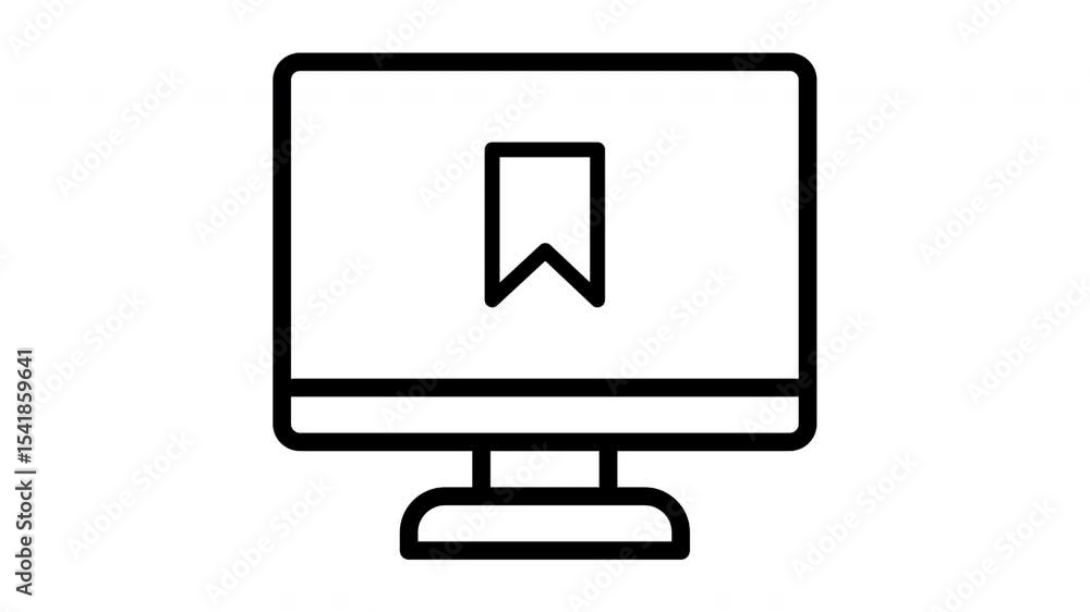 desktop bookmark line animation icon
desktop bookmark line animation icon