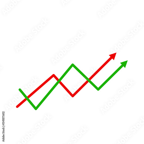 Market volatility symbol 