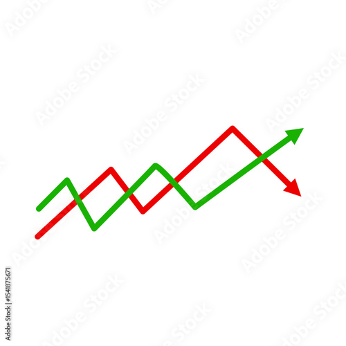 Market volatility symbol 