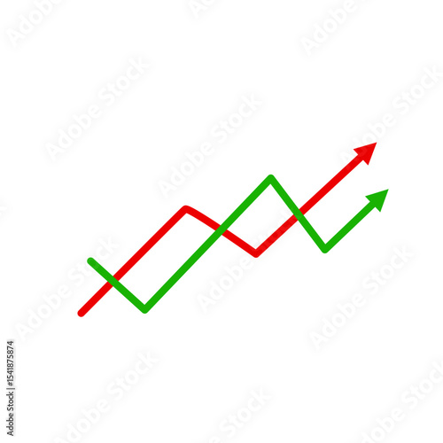 Market volatility symbol 