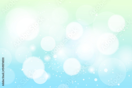 緑と水色のキラキラ背景　ベクター