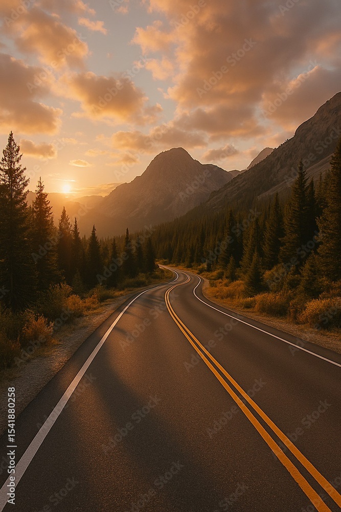 road to the mountains road to the mountains