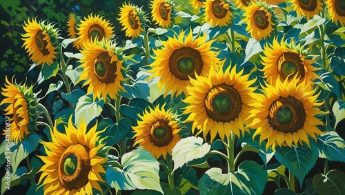 field of sunflowers