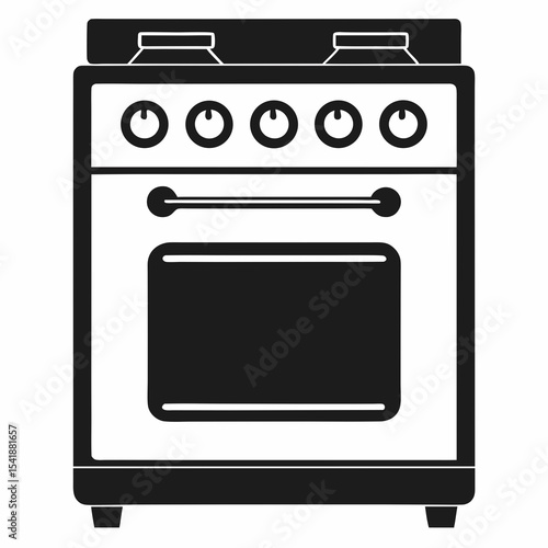 gas stove isolated on white