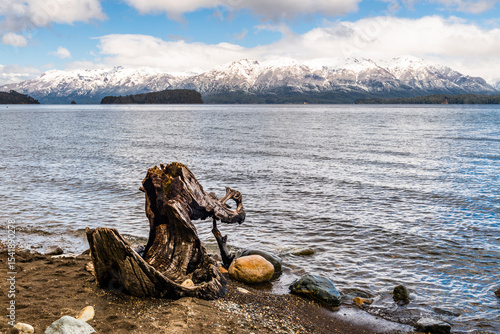 Fotografie Correntoso is a lake located within Nahuel Huapi National Park, Villa La Angostu