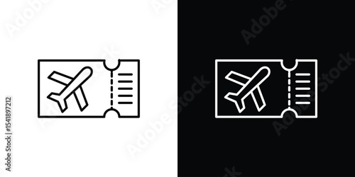 Airline ticket icon. Graphic Design vector icon. Ui Ux Icons