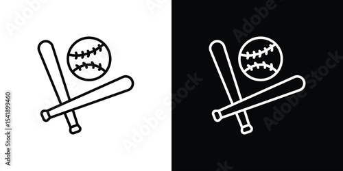 Baseball icon. Graphic Design vector icon. Ui Ux Icons