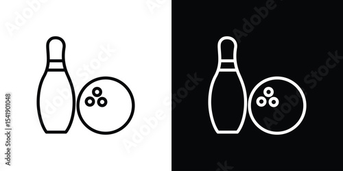 Bowling icon. Graphic Design vector icon. Ui Ux Icons