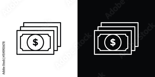 Cash icon. Graphic Design vector icon. Ui Ux Icons