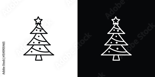 Christmas tree icon. Graphic Design vector icon. Ui Ux Icons