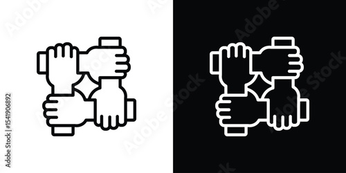 Collaboration icon. Graphic Design vector icon. Ui Ux Icons