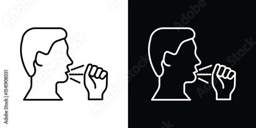 Cough icon. Graphic Design vector icon. Ui Ux Icons