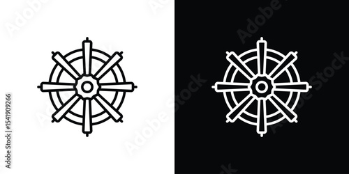 Dharmachakra icon. Graphic Design vector icon. Ui Ux Icons