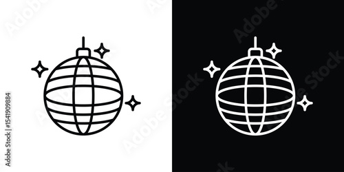Disco ball icon. Graphic Design vector icon. Ui Ux Icons