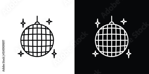 Disco ball icon. Graphic Design vector icon. Ui Ux Icons