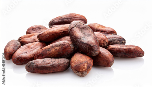 cacao beans isolated on transparent background