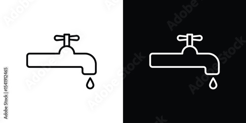 Faucet drip icon. Graphic Design vector icon. Ui Ux Icons