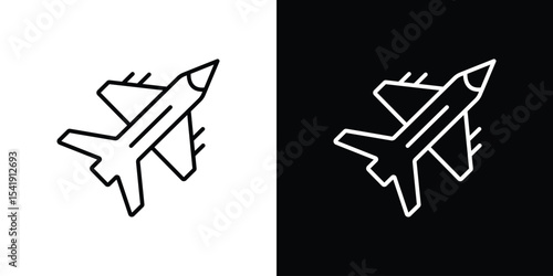 Fighter jet icon. Graphic Design vector icon. Ui Ux Icons