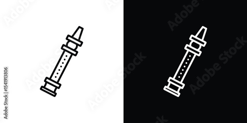 Flute icon. Graphic Design vector icon. Ui Ux Icons
