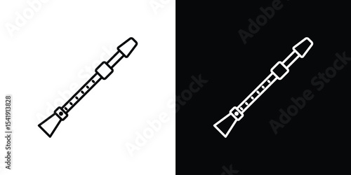 Flute icon. Graphic Design vector icon. Ui Ux Icons