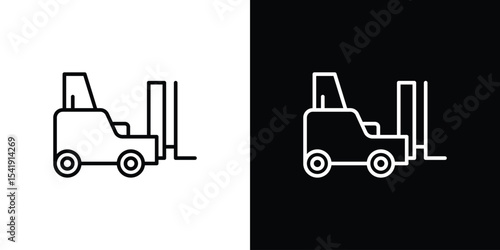 Forklift icon. Graphic Design vector icon. Ui Ux Icons