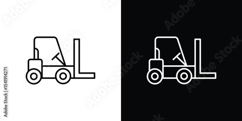 Forklift icon. Graphic Design vector icon. Ui Ux Icons