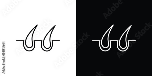 Hair icon. Graphic Design vector icon. Ui Ux Icons