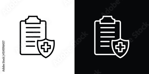 Health insurance icon. Graphic Design vector icon. Ui Ux Icons