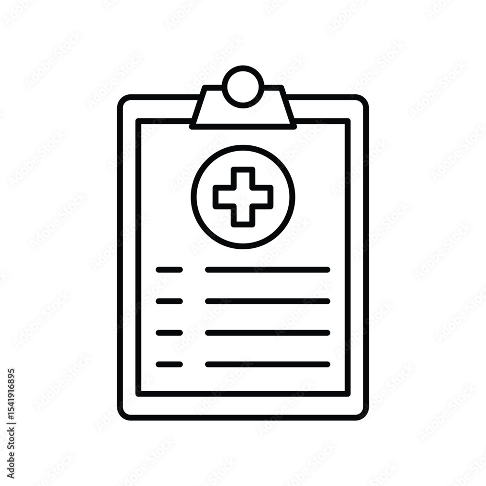 Medical History thinline icon , vector, pixel perfect, illustrator file
Medical History thinline icon , vector, pixel perfect, illustrator file