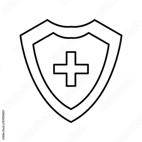 Medical Cross thinline icon , vector, pixel perfect, illustrator file 
