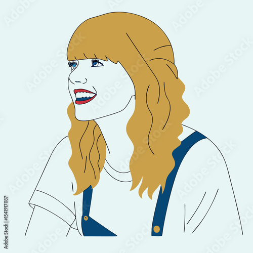 girl with long hair