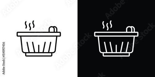 Hot tub icon. Graphic Design vector icon. Ui Ux Icons