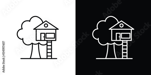 House tree icon. Graphic Design vector icon. Ui Ux Icons