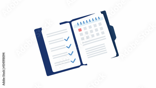 Business Planner Productivity Checklist Calendar Organization Agenda Schedule Time Management Work Tasks Goals Deadlines