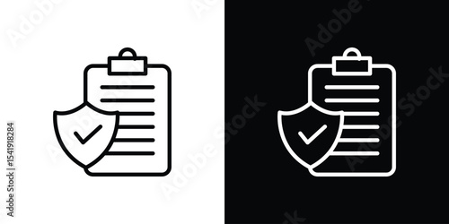 Insurance policy icon. Graphic Design vector icon. Ui Ux Icons