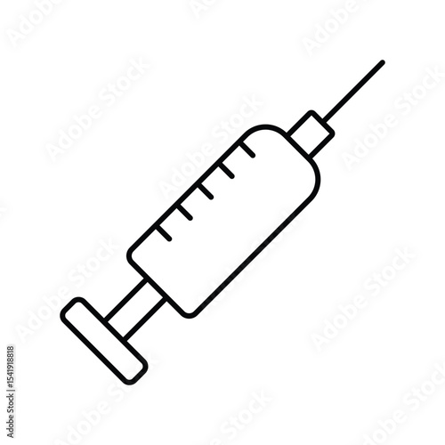 Syringe thinline icon , vector, pixel perfect, illustrator file  
