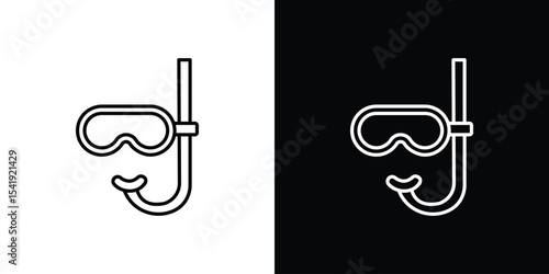 Mask snorkel icon. Graphic Design vector icon. Ui Ux Icons