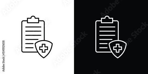 Medical insurance icon. Graphic Design vector icon. Ui Ux Icons