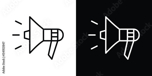 Megaphone icon. Graphic Design vector icon. Ui Ux Icons
